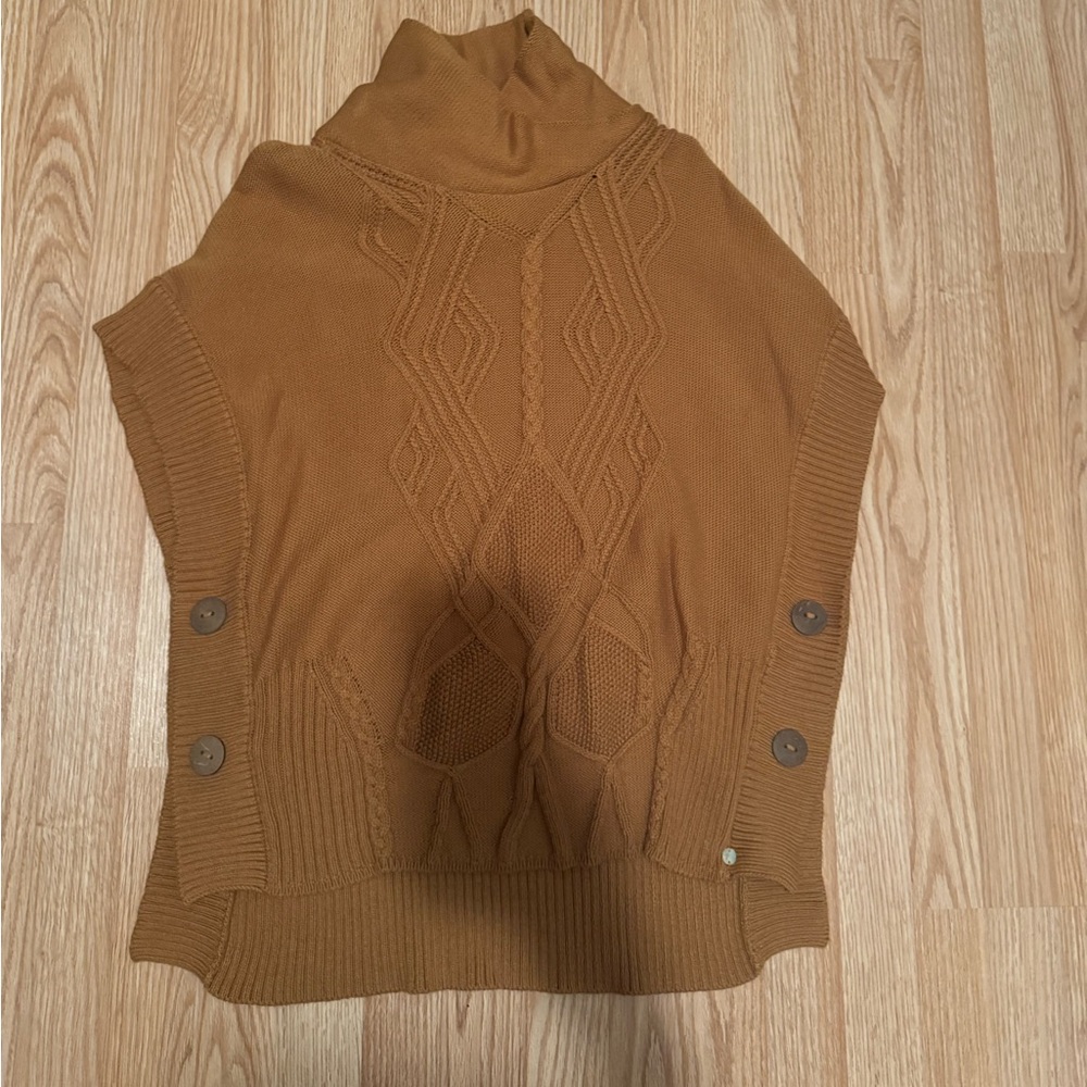 Neon Buddha Tan Cowl Neck Sweater